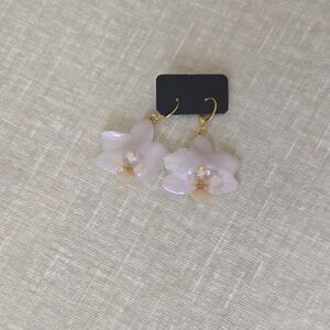 Elegant Orchid Gold and Pink Earrings